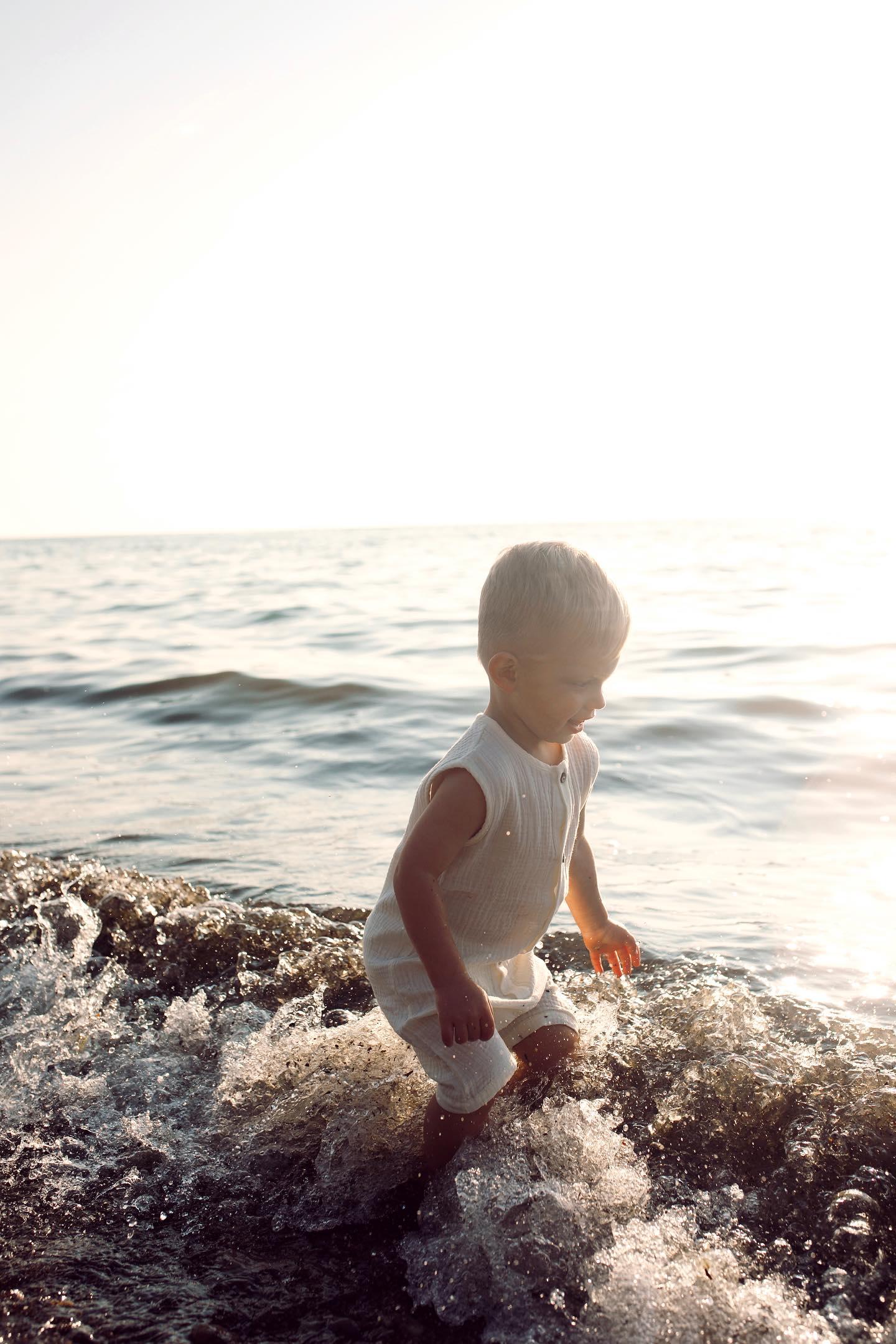 Muslin Romper - Ecru