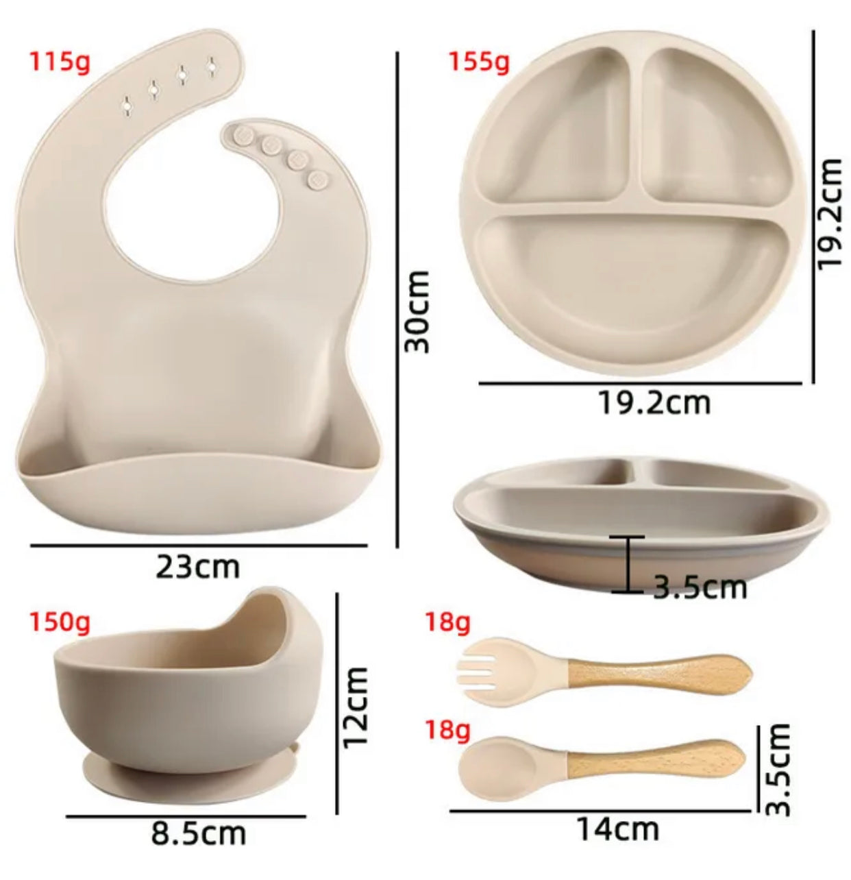 Baby Silicone Feeding Set