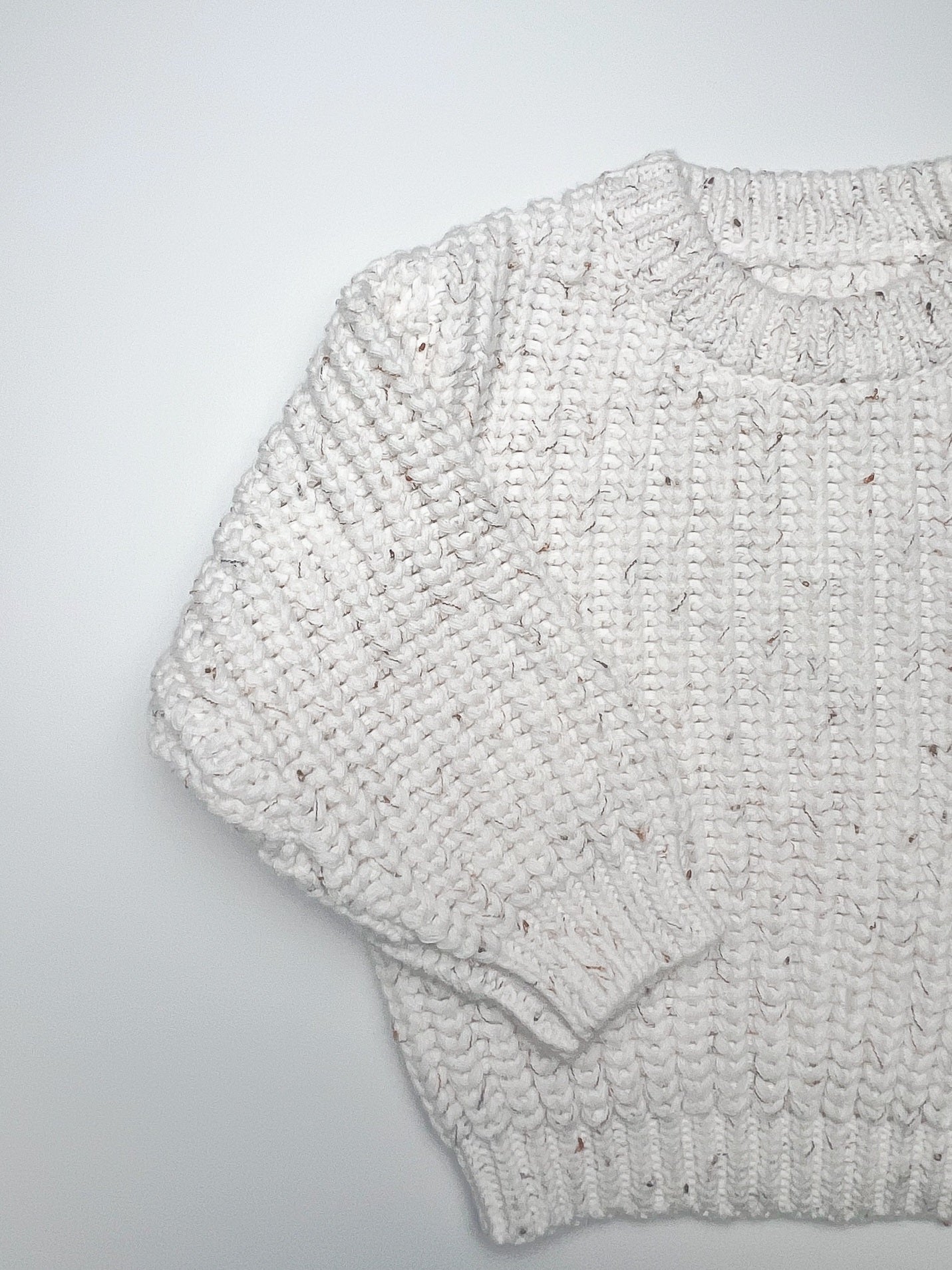 Chunky Knit Sweater - Oat Fleck