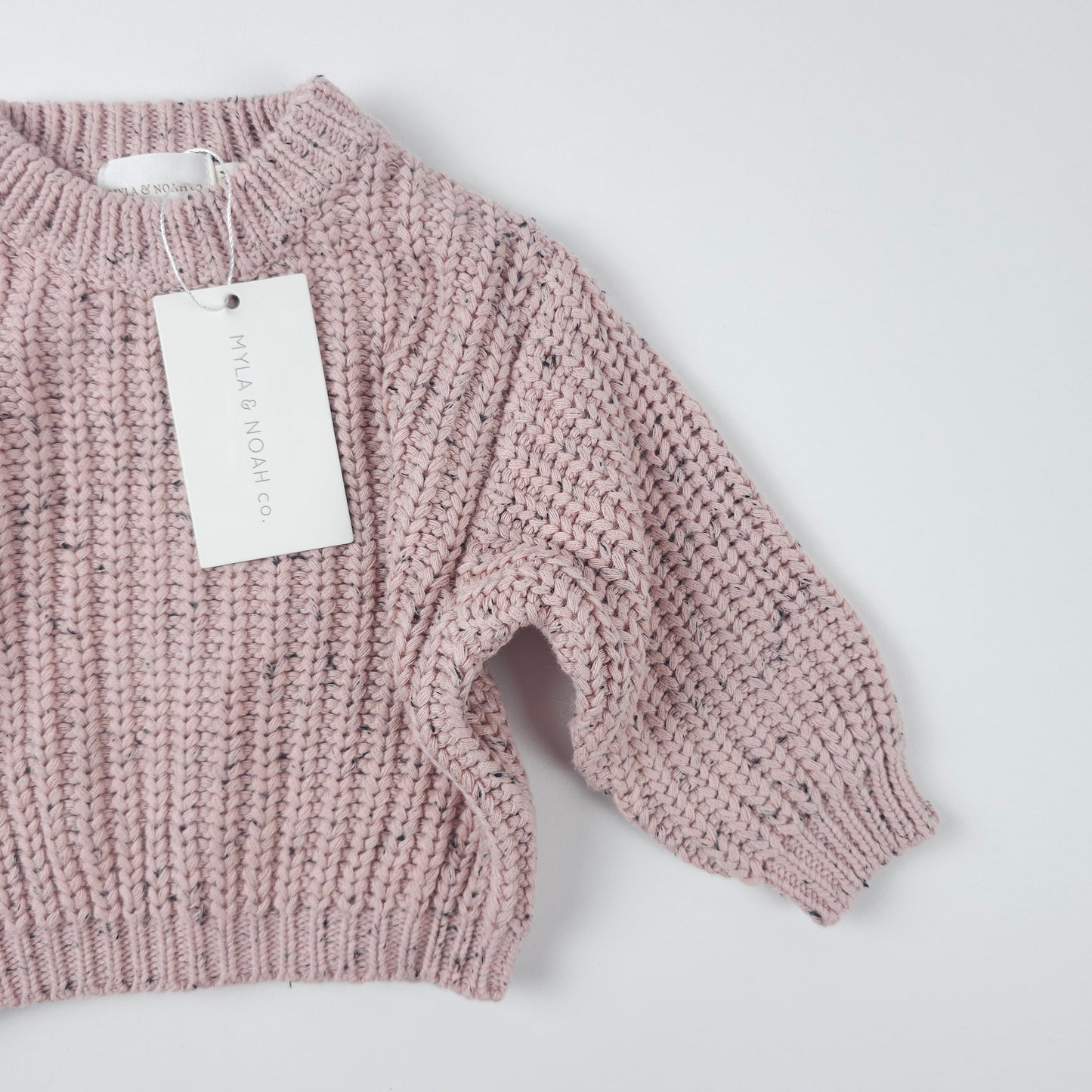 Chunky Knit Sweater - Dust Pink