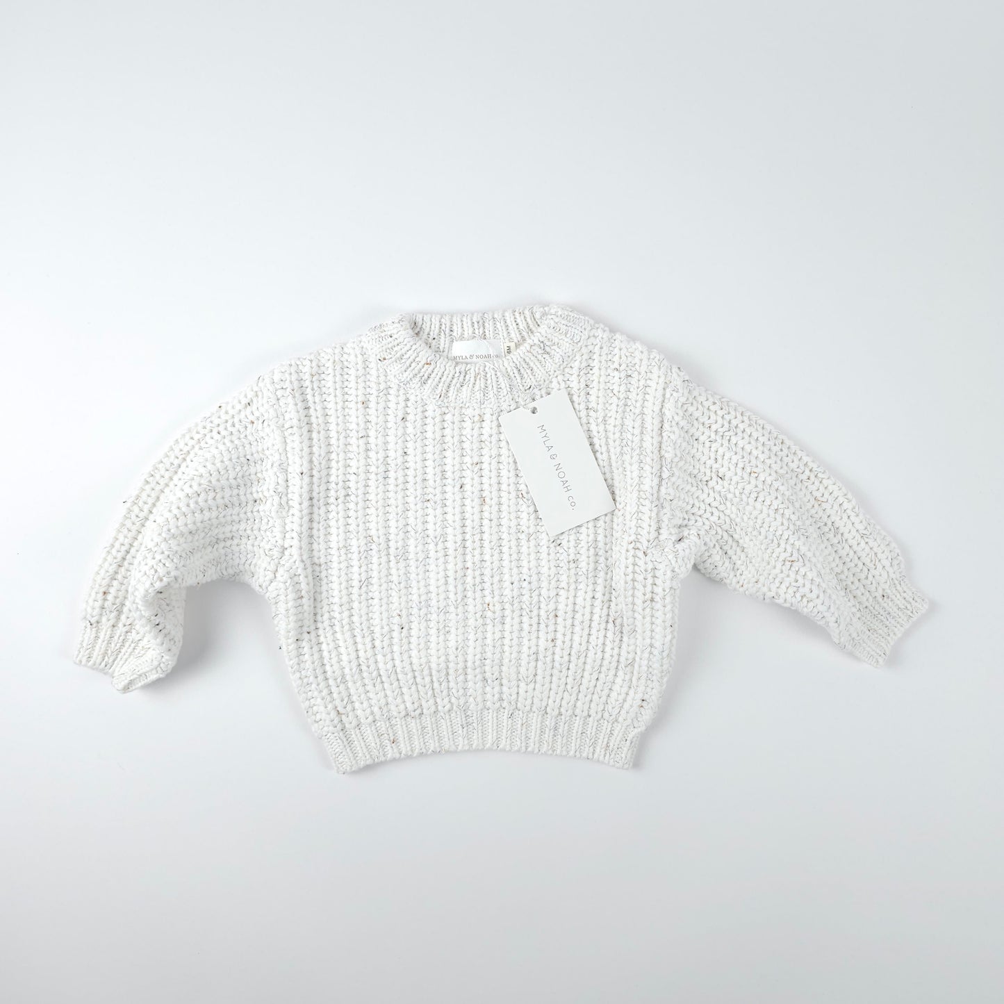 Chunky Knit Sweater - Oat Fleck