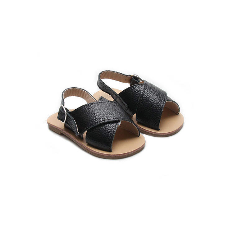 Leather Cross Sandals