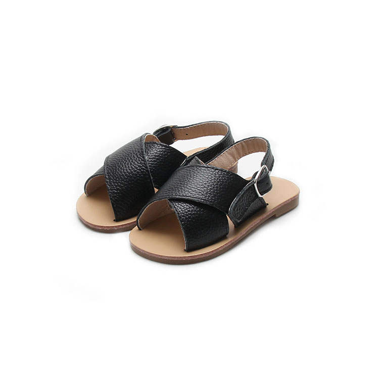 Leather Cross Sandals