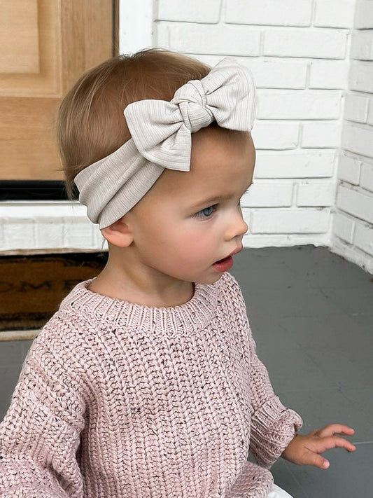 Ribbed Headband Bows