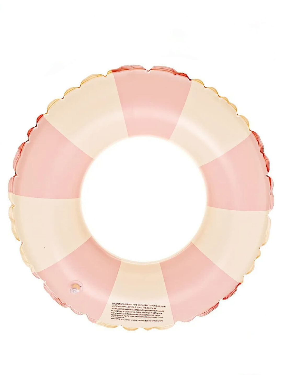 Grande Retro Striped Swim Ring - Pink