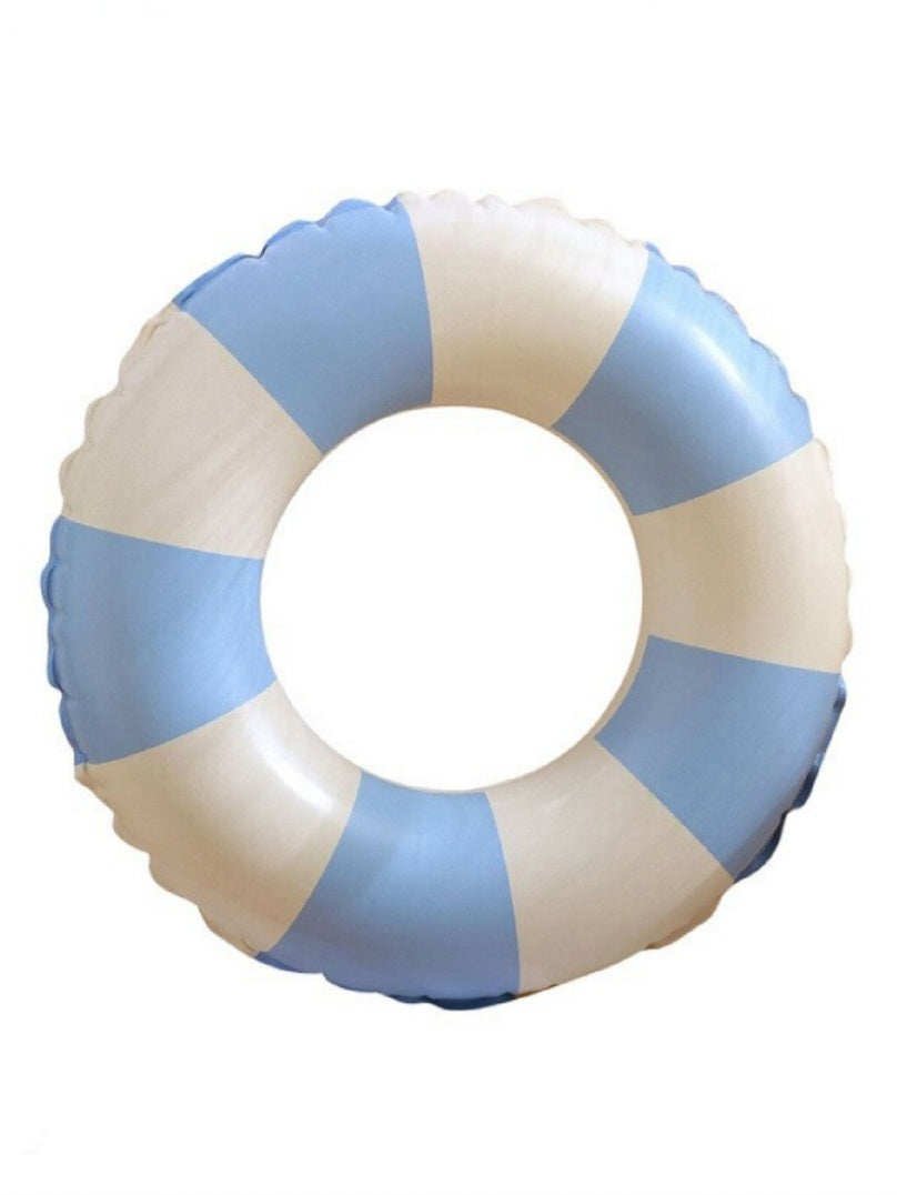 Grande Retro Striped Swim Ring - Blue