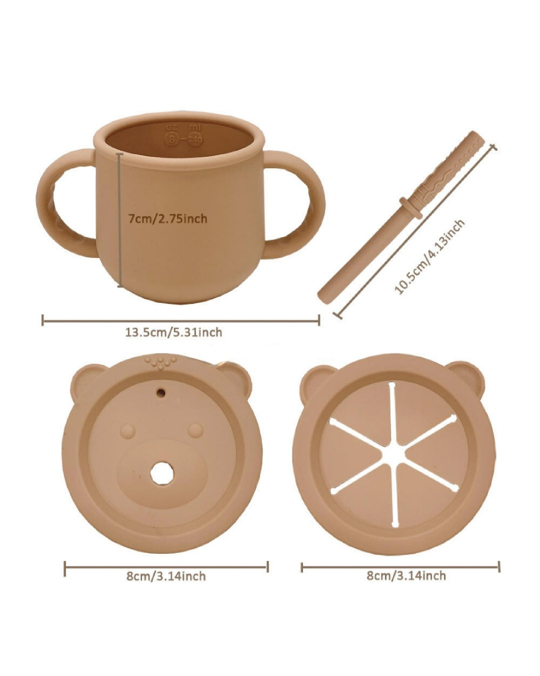 Toddler 2 in 1 Sippy Cup & Snack Cup